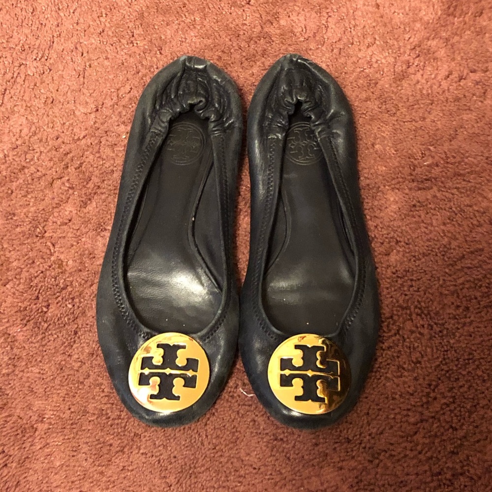 Navy Tory Burch Flats